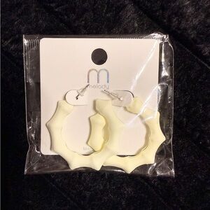 Melody Cream Hoop Earrings